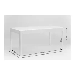 Table Brooklyn nature 160x80cm><noscript><img width=