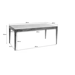Table Brooklyn walnut 200x100cm><noscript><img width=
