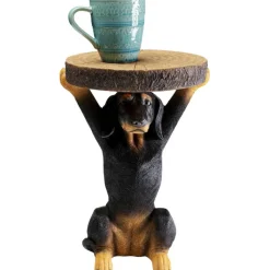Table d appoint Animal Bassotto Ø32cm><noscript><img width=