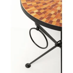 Table d appoint Clack Mosaic orange Ø35cm><noscript><img width=