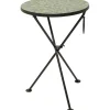 Table d appoint Clack Mosaic vert bleu Ø35cm>KARE Design Sale