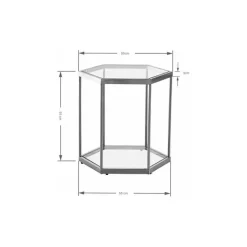 Table d appoint Comb noir 55><noscript><img width=