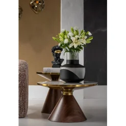 Table d appoint Cono Ceramique Ø50cm><noscript><img width=