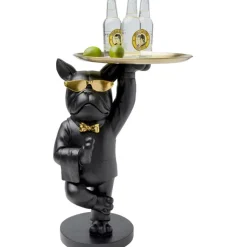 Table d appoint Cool Bulldog Tray noir 34x55cm><noscript><img width=