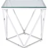 Table d appoint Cristallo Chrome 50x50cm>KARE Design