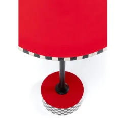 Table d appoint Domero Checkers rouge Ø40cm><noscript><img width=