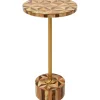 Table d appoint Domero Geo laiton Ø25cm>KARE Design Best