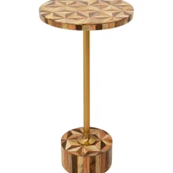 Table d appoint Domero Geo laiton Ø25cm>KARE Design Best