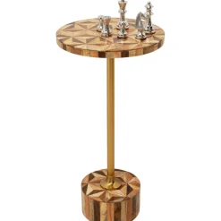 Table d appoint Domero Geo laiton Ø25cm><noscript><img width=