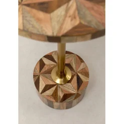 Table d appoint Domero Geo laiton Ø25cm><noscript><img width=