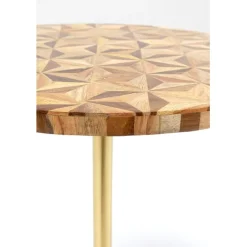 Table d appoint Domero Geo laiton Ø40cm>KARE Design Hot