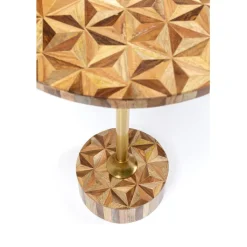 Table d appoint Domero Geo laiton Ø40cm><noscript><img width=