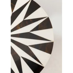Table d appoint Domero Star noir blanc Ø25cm><noscript><img width=