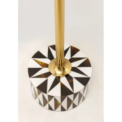 Table d appoint Domero Star noir blanc Ø25cm><noscript><img width=