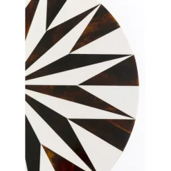 Table d appoint Domero Star noir blanc Ø40cm><noscript><img width=