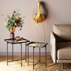 Table d appoint Flowers Garden carré (2/set)>KARE Design New