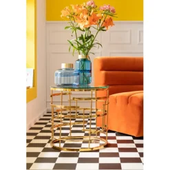 Table d appoint Jupiter doré Ø55cm>KARE Design Discount