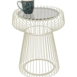 Table d appoint Lisboa Greige Ø38cm><noscript><img width=