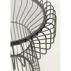 Table d appoint Lisboa noir Ø38cm><noscript><img width=