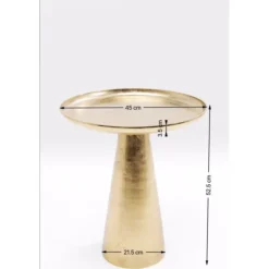 Table d appoint Plateau Uno laiton Ø45cm><noscript><img width=