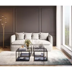 Table d appoint Quadro noir 50x50cm><noscript><img width=