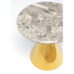 Table d appoint Rita doré Ø50cm><noscript><img width=