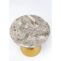 Table d appoint Rita doré Ø50cm><noscript><img width=