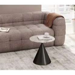 Table d appoint Rita noir Ø50cm><noscript><img width=