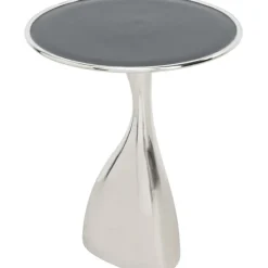 Table d appoint Spacey argenté Ø36cm><noscript><img width=