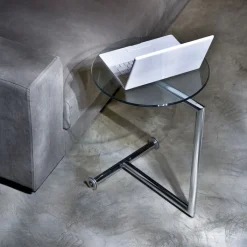Table d´appoint Easy Living transparente Ø46cm>KARE Design