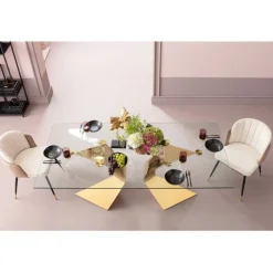 Table Gloria Gold 200x100cm><noscript><img width=