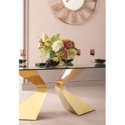 Table Gloria Gold 200x100cm><noscript><img width=
