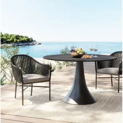 Table Grande Possibilita noir Ø110cm>KARE Design Clearance