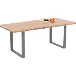 Table Harmony acier brut 160x80cm><noscript><img width=