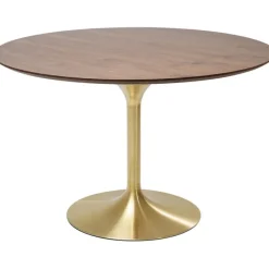 Table Invitation noyer-laiton Ø120cm>KARE Design Discount