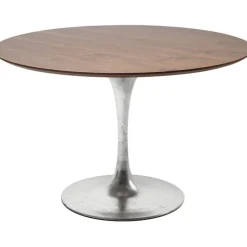 Table Invitation set noyer - zinc Ø120cm>KARE Design Best