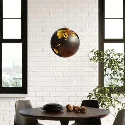 Table Invitation Set noyer noir Ø120cm>KARE Design New