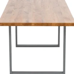 Table Jackie chêne-acier brut 160x80><noscript><img width=