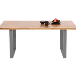 Table Jackie chêne-acier brut 160x80><noscript><img width=
