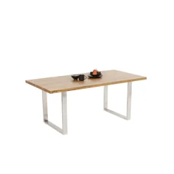 Table Jackie chêne-chromé 160x80><noscript><img width=