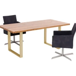 Table Jackie chêne-laiton 160x80><noscript><img width=
