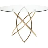 Table Molekular dorée Ø120cm>KARE Design Hot
