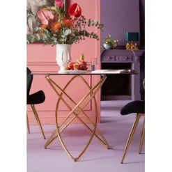 Table Molekular dorée Ø120cm><noscript><img width=