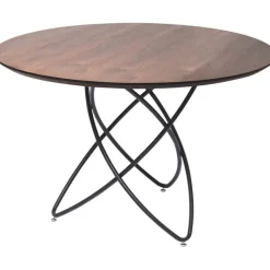 Table Molekular noir noyer Ø120cm>KARE Design