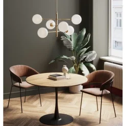 Table Schickeria chêne - noir Ø110cm>KARE Design Hot
