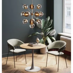 Table Schickeria chêne blanc Ø80cm>KARE Design Hot
