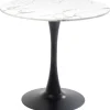 Table Schickeria marbre blanc-noir Ø80cm>KARE Design Discount