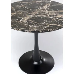 Table Schickeria marbre noir Ø80cm><noscript><img width=