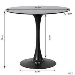 Table Schickeria noir Ø110><noscript><img width=