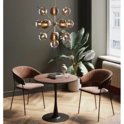 Table Schickeria noyer noir Ø80cm>KARE Design Hot